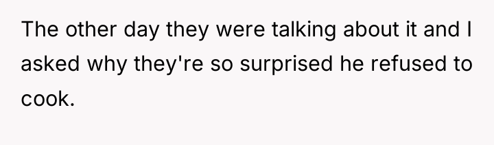 The other day they were talking about it and I...