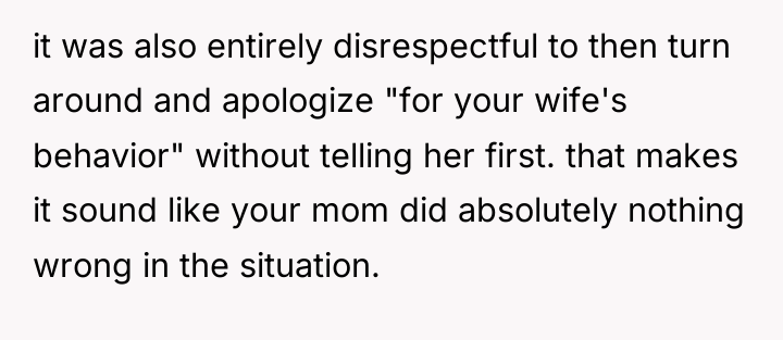 it was also entirely disrespectful to then turn around and...