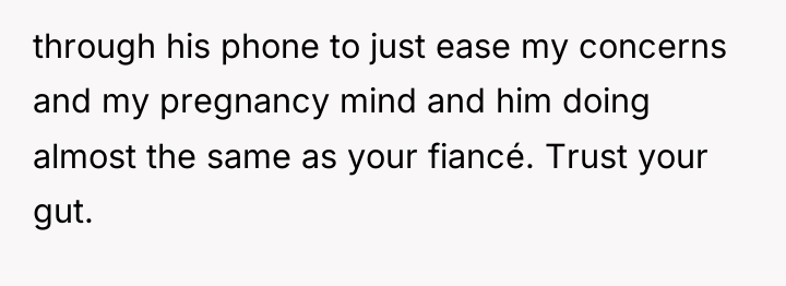 through his phone to just ease my concerns and my...