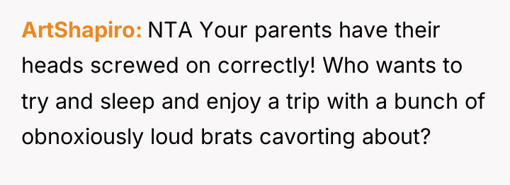 ArtShapiro NTA Your parents have their heads screwed on correctly!...