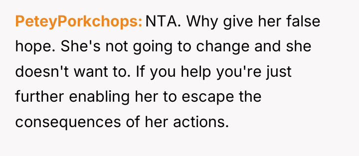 PeteyPorkchops NTA. Why give her false hope. She's not going...