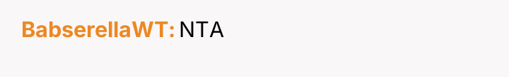 BabserellaWT NTA