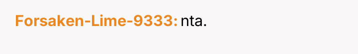 Forsaken-Lime-9333 nta.