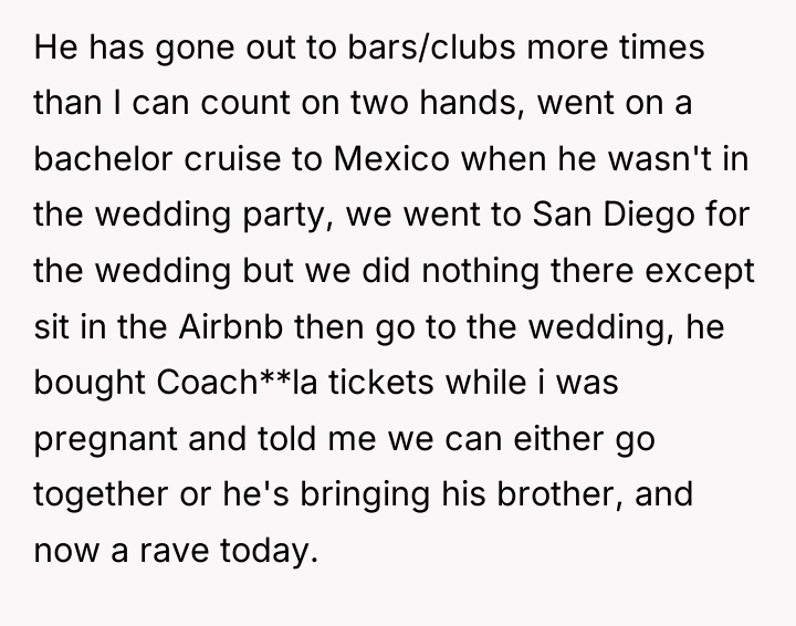 He has gone out to bars/clubs more times than I...