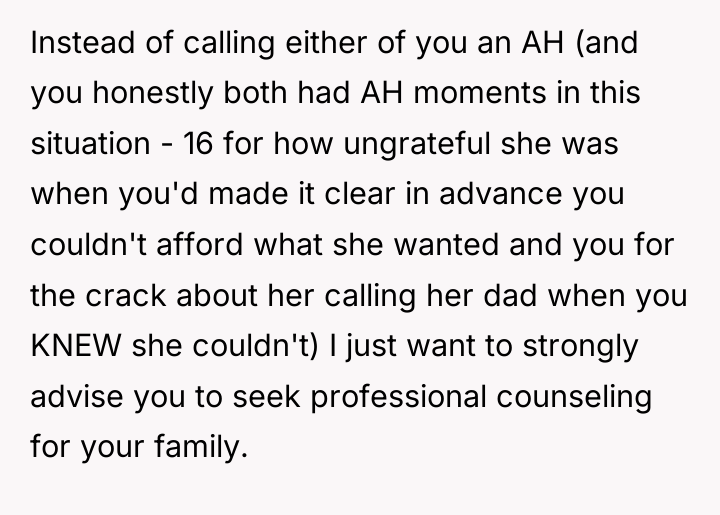 Instead of calling either of you an AH (and you...