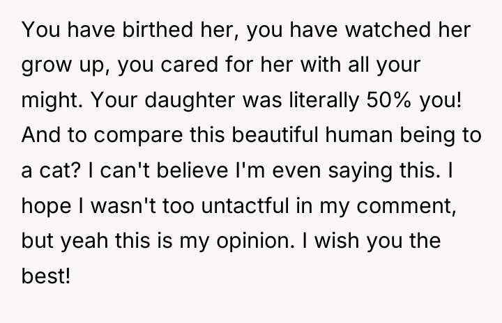 You have birthed her, you have watched her grow up,...