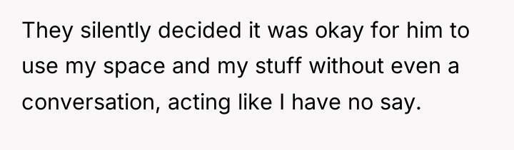 They silently decided it was okay for him to use...