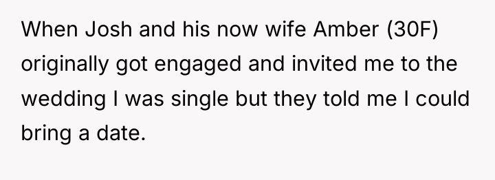 When Josh and his now wife Amber (30F) originally got...