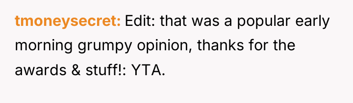 tmoneysecret Edit: that was a popular early morning grumpy opinion,...