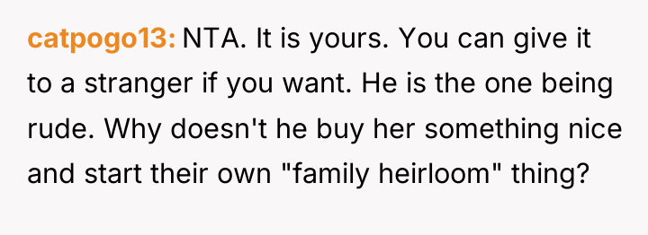 catpogo13 NTA. It is yours. You can give it to...