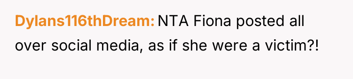 Dylans116thDream NTA Fiona posted all over social media, as if...