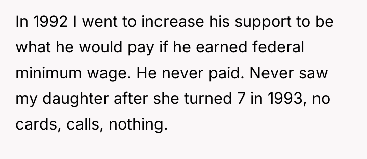 In 1992 I went to increase his support to be...