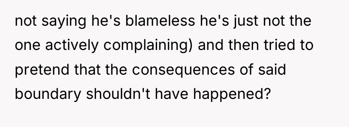 not saying he's blameless he's just not the one actively...