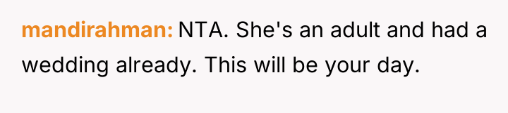 mandirahman NTA. She's an adult and had a wedding already....