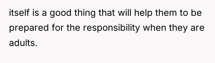 itself is a good thing that will help them to...