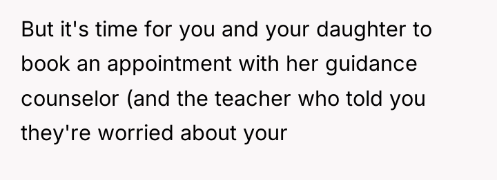 But it's time for you and your daughter to book...