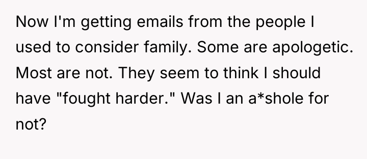 Now I'm getting emails from the people I used to...