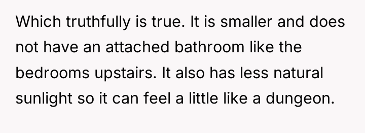 Which truthfully is true. It is smaller and does not...