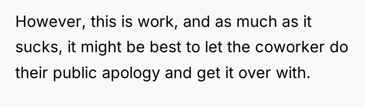 However, this is work, and as much as it sucks,...