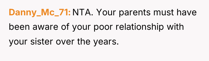 Danny_Mc_71 NTA. Your parents must have been aware of your...