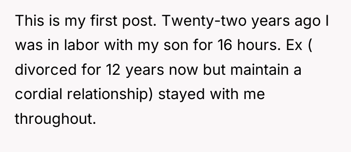 This is my first post. Twenty-two years ago I was...
