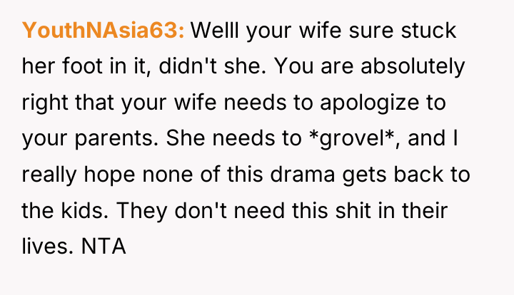 YouthNAsia63 Welll your wife sure stuck her foot in it,...