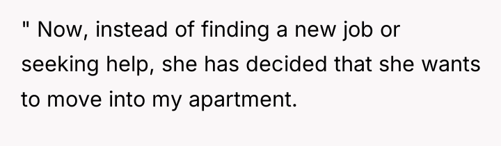 " Now, instead of finding a new job or seeking...