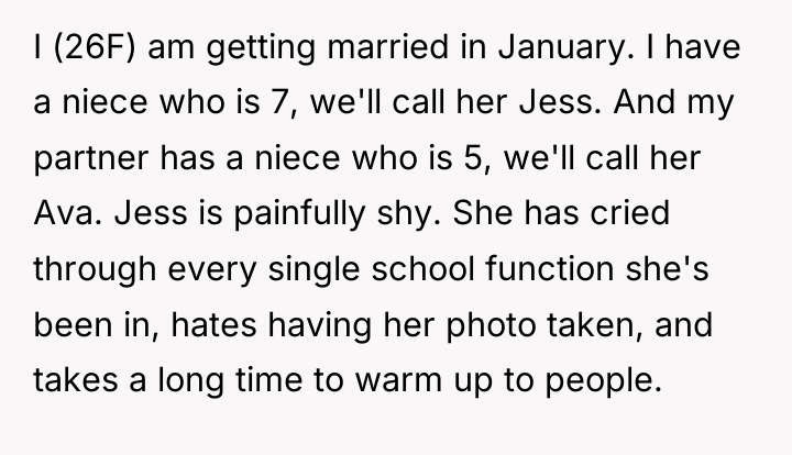 I (26F) am getting married in January. I have a...