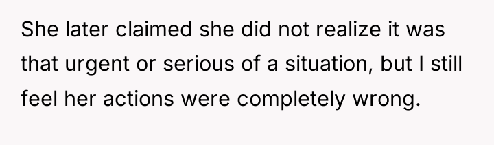 She later claimed she did not realize it was that...