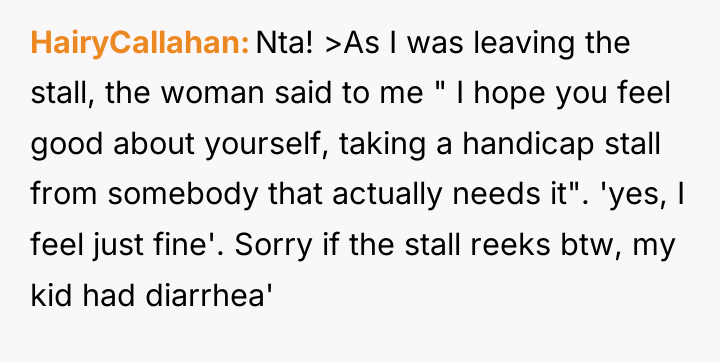 HairyCallahan Nta! >As I was leaving the stall, the woman...