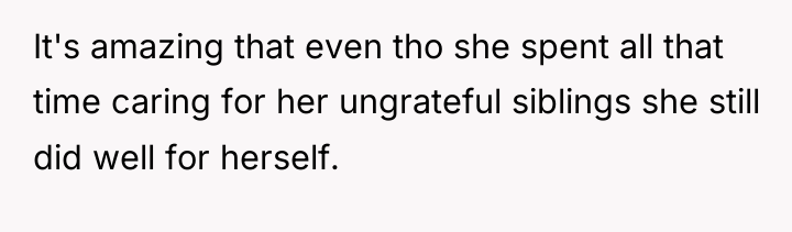It's amazing that even tho she spent all that time...