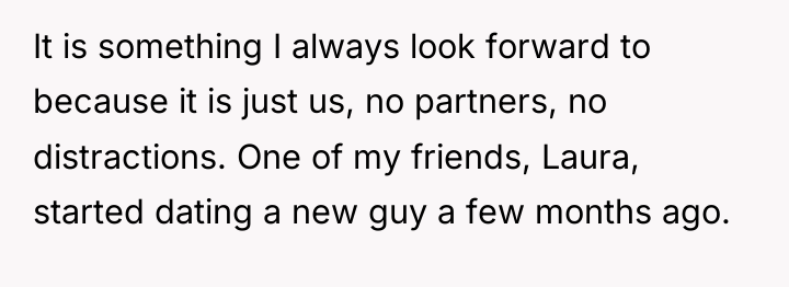 It is something I always look forward to because it...