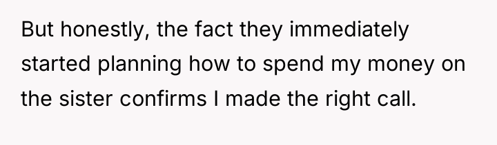 But honestly, the fact they immediately started planning how to...