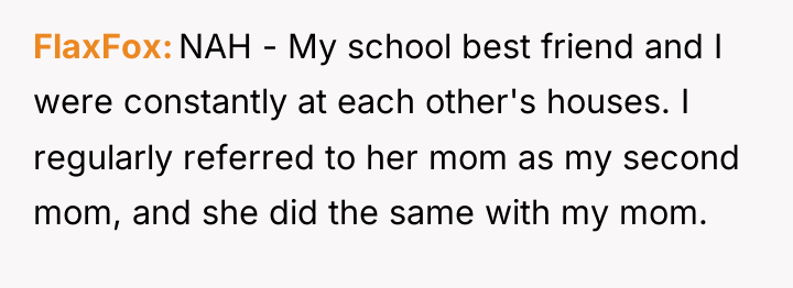 FlaxFox NAH - My school best friend and I were...