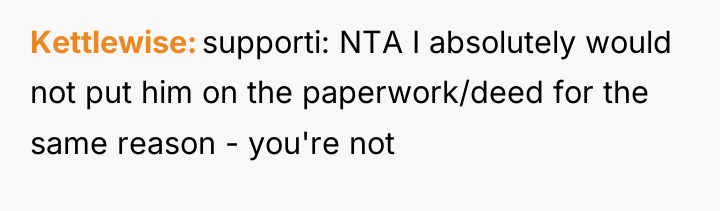 Kettlewise supporti: NTA I absolutely would not put him on...