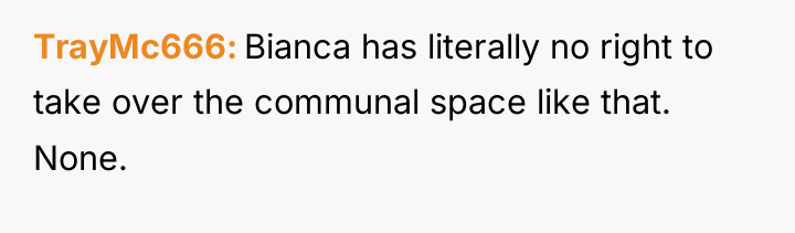 TrayMc666 Bianca has literally no right to take over the...