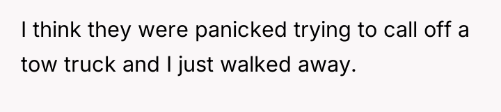 I think they were panicked trying to call off a...