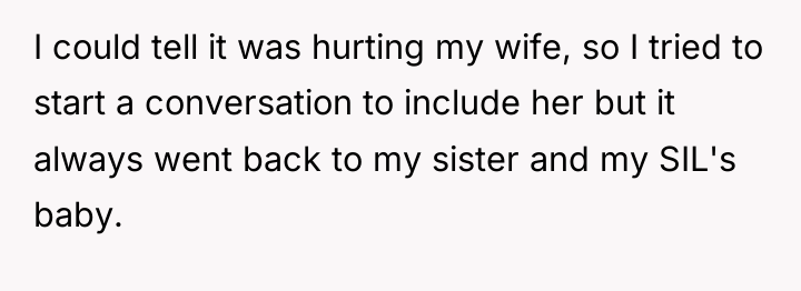 I could tell it was hurting my wife, so I...