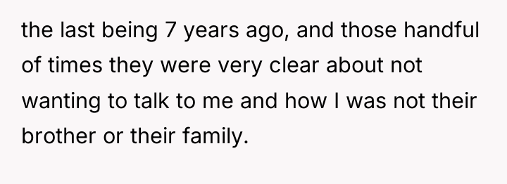 the last being 7 years ago, and those handful of...