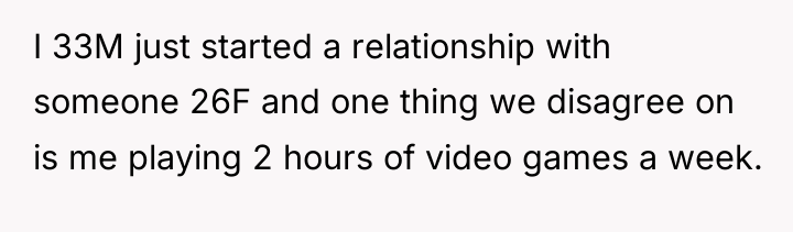 I 33M just started a relationship with someone 26F and...