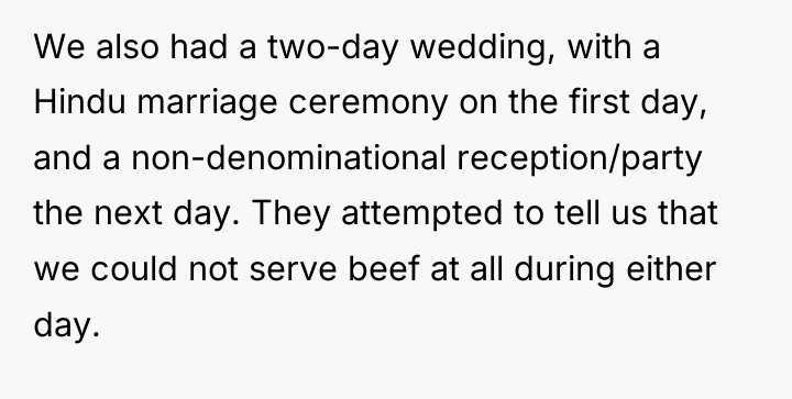 We also had a two-day wedding, with a Hindu marriage...