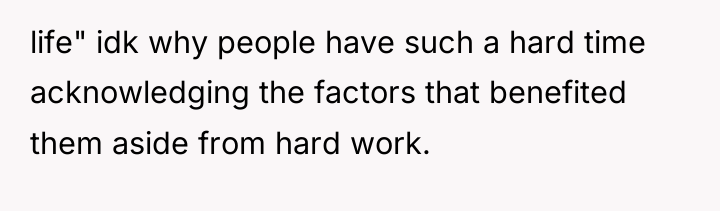 life" idk why people have such a hard time acknowledging...