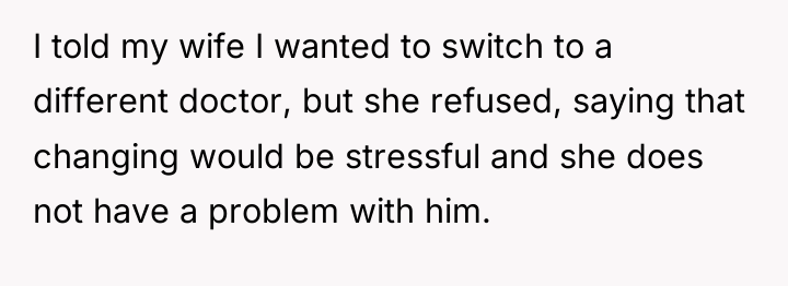 I told my wife I wanted to switch to a...
