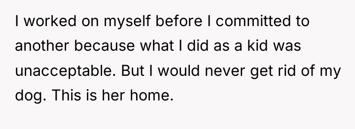 I worked on myself before I committed to another because...