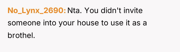 No_Lynx_2690 Nta. You didn't invite someone into your house to...
