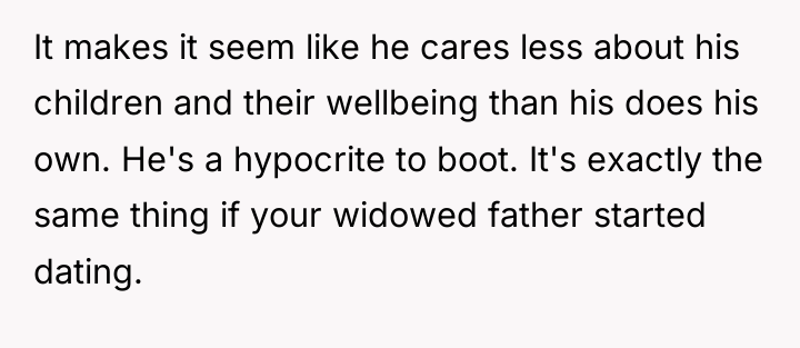 It makes it seem like he cares less about his...