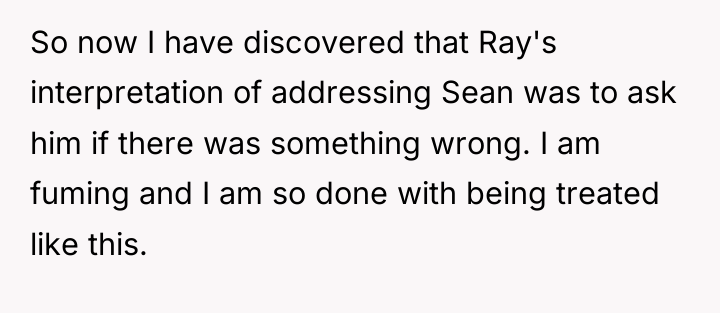 So now I have discovered that Ray's interpretation of addressing...
