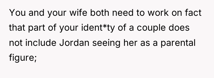 You and your wife both need to work on fact...