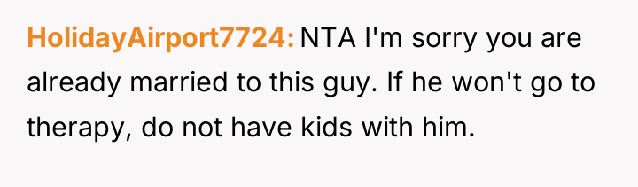 HolidayAirport7724 NTA I'm sorry you are already married to this...