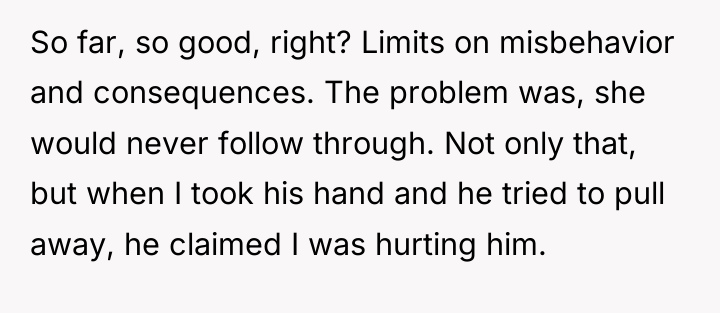 So far, so good, right? Limits on misbehavior and consequences....